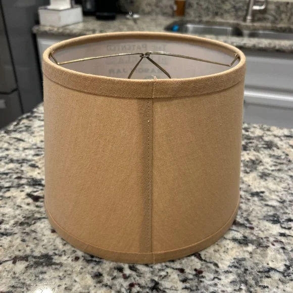 Tan Mason Jar Print burlap Lampshade - Picture 3 of 4
